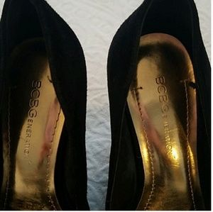 BCBG Shoes - BCBG black wedge heels BCBG Shoes - BCBG black wedge heels